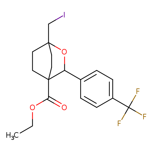 ethyl 1-(iodomethyl)-3-[4-(trifluoromethyl)phenyl]-2-oxabicyclo[2.2.2]octane-4-carboxylate