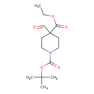 1,4-Piperidinedicarboxylic acid, 4-formyl-, 1-(1,1-dimethylethyl) 4-ethyl ester