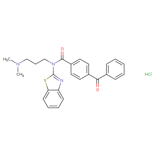 4-benzoyl-N-(1,3-benzothiazol-2-yl)-N-[3-(dimethylamino)propyl]benzamide hydrochloride