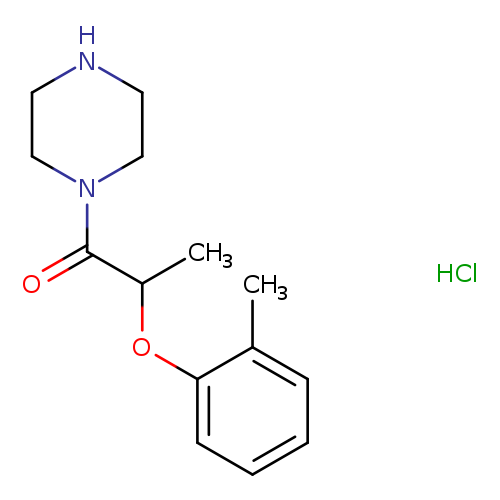 2-(2-methylphenoxy)-1-(piperazin-1-yl)propan-1-one hydrochloride