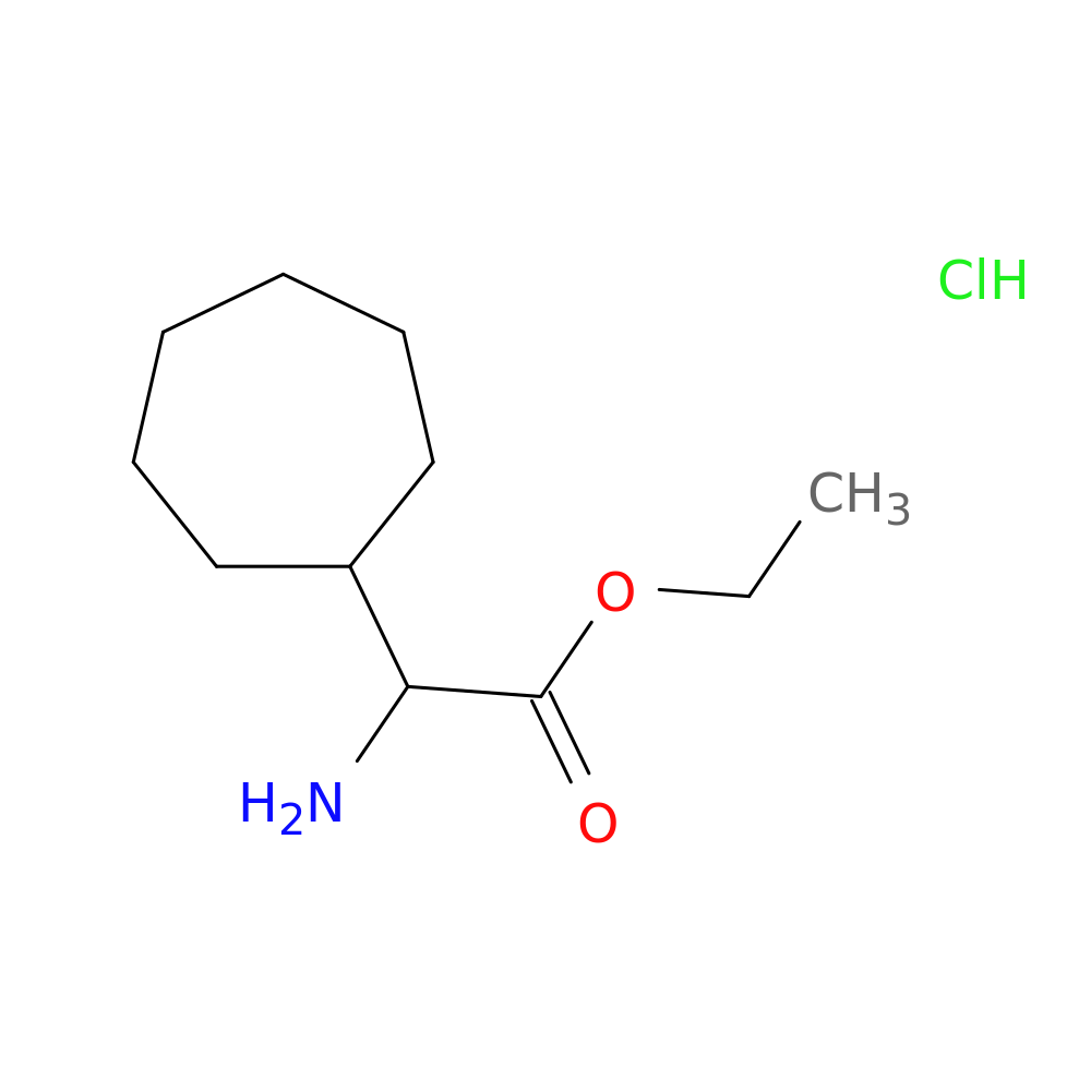 ethyl 2-amino-2-cycloheptylacetate hydrochloride