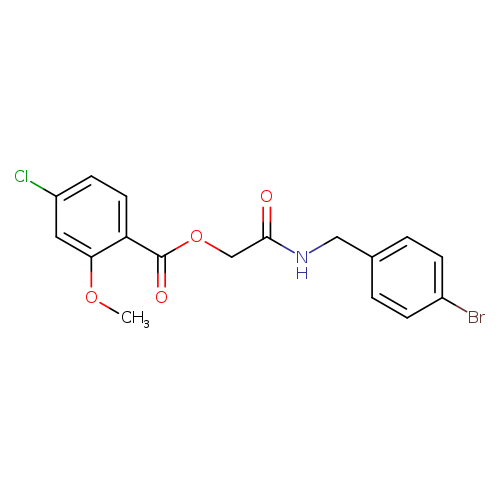 {[(4-bromophenyl)methyl]carbamoyl}methyl 4-chloro-2-methoxybenzoate