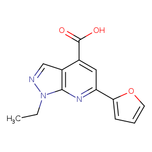 1-ethyl-6-(furan-2-yl)-1H-pyrazolo[3,4-b]pyridine-4-carboxylic acid