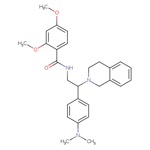 N-{2-[4-(dimethylamino)phenyl]-2-(1,2,3,4-tetrahydroisoquinolin-2-yl)ethyl}-2,4-dimethoxybenzamide