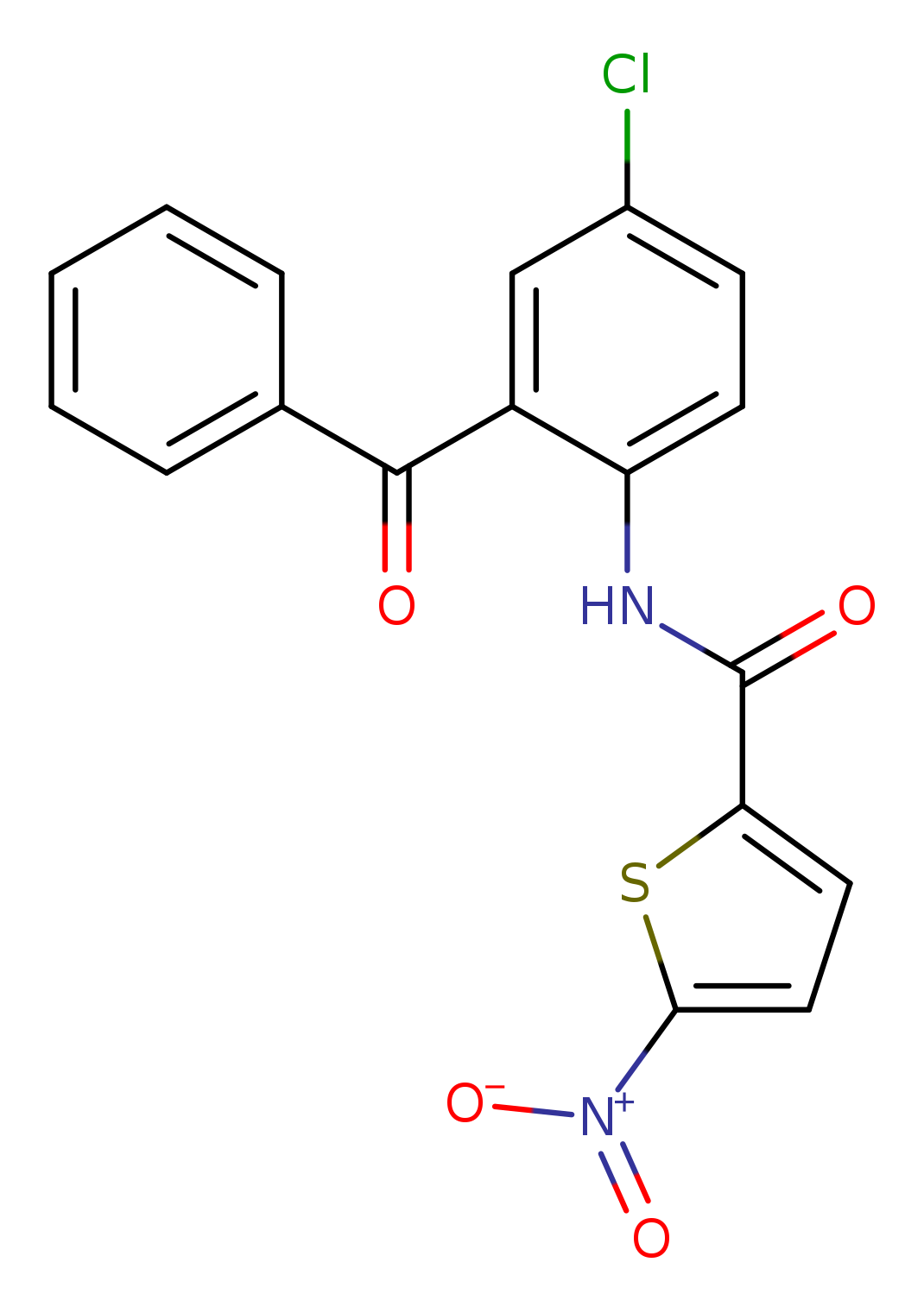 N-(2-benzoyl-4-chlorophenyl)-5-nitrothiophene-2-carboxamide