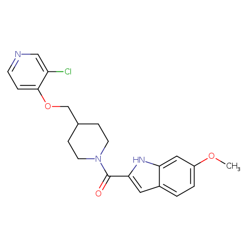 2-(4-{[(3-chloropyridin-4-yl)oxy]methyl}piperidine-1-carbonyl)-6-methoxy-1H-indole