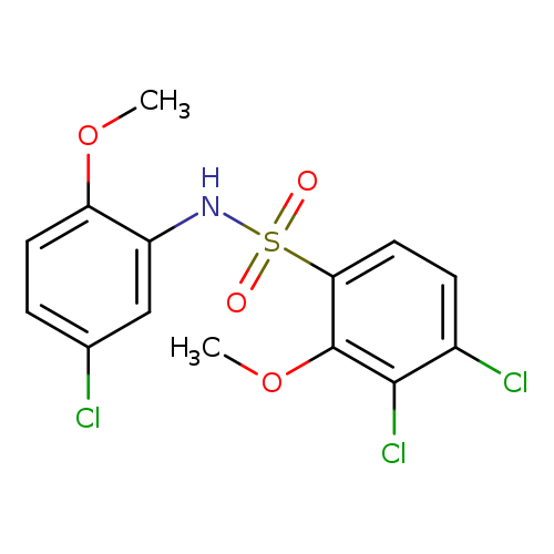 3,4-dichloro-N-(5-chloro-2-methoxyphenyl)-2-methoxybenzene-1-sulfonamide