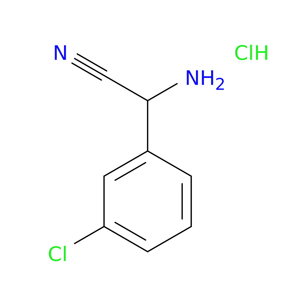 2-amino-2-(3-chlorophenyl)acetonitrile hydrochloride