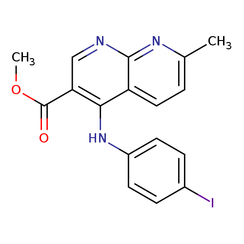 methyl 4-[(4-iodophenyl)amino]-7-methyl-1,8-naphthyridine-3-carboxylate