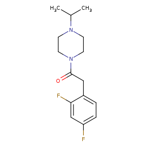 2-(2,4-difluorophenyl)-1-[4-(propan-2-yl)piperazin-1-yl]ethan-1-one
