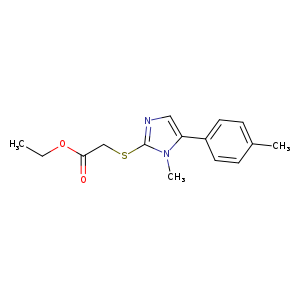 ethyl 2-{[1-methyl-5-(4-methylphenyl)-1H-imidazol-2-yl]sulfanyl}acetate