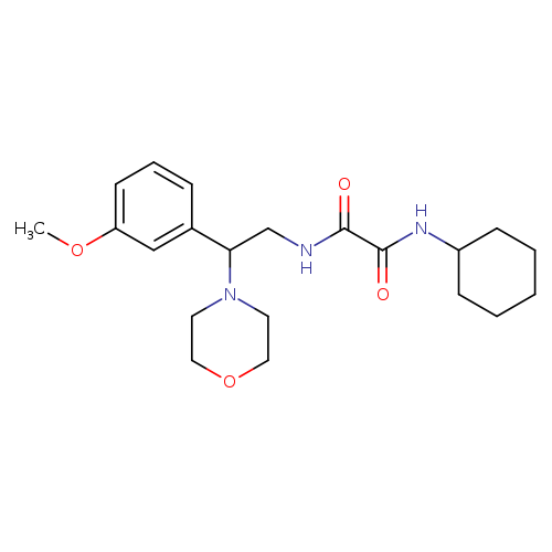 N'-cyclohexyl-N-[2-(3-methoxyphenyl)-2-(morpholin-4-yl)ethyl]ethanediamide