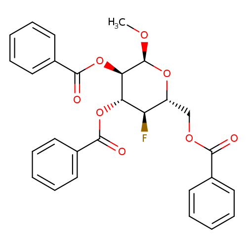 Methyl 2,3,6-tri-o-benzoyl-4-deoxy-4-fluoro-alpha-d-glucopyranoside