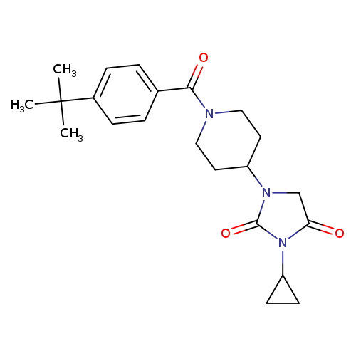 1-[1-(4-tert-butylbenzoyl)piperidin-4-yl]-3-cyclopropylimidazolidine-2,4-dione