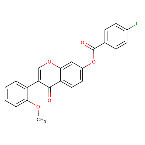 3-(2-methoxyphenyl)-4-oxo-4H-chromen-7-yl 4-chlorobenzoate