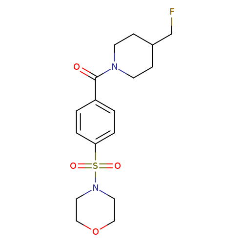 4-{4-[4-(fluoromethyl)piperidine-1-carbonyl]benzenesulfonyl}morpholine