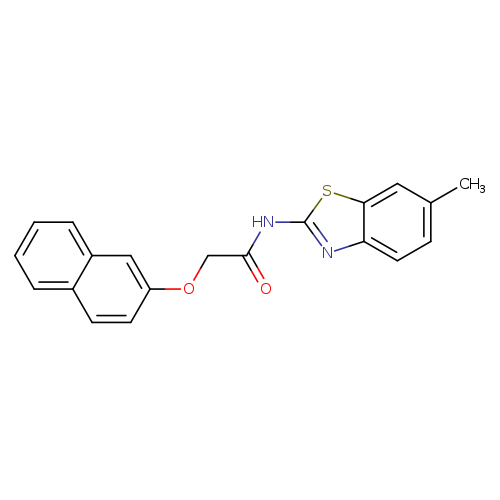 N-(6-methyl-1,3-benzothiazol-2-yl)-2-(2-naphthyloxy)acetamide