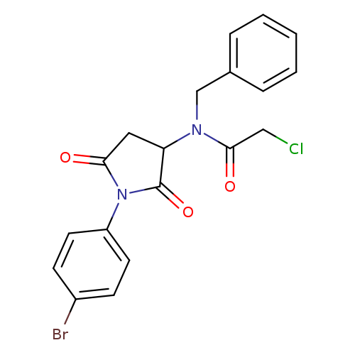 N-Benzyl-n-[1-(4-bromophenyl)-2,5-dioxopyrrolidin-3-yl]-2-chloroacetamide