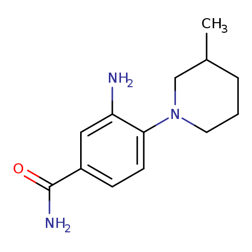 3-Amino-4-(3-methyl-1-piperidinyl)benzamide