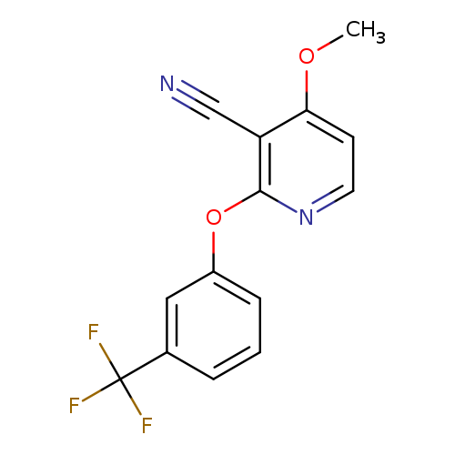 4-methoxy-2-[3-(trifluoromethyl)phenoxy]pyridine-3-carbonitrile