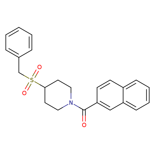 1-(naphthalene-2-carbonyl)-4-phenylmethanesulfonylpiperidine