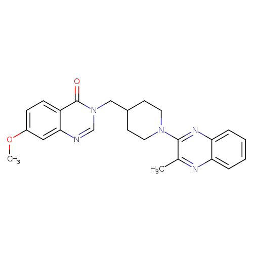 7-methoxy-3-{[1-(3-methylquinoxalin-2-yl)piperidin-4-yl]methyl}-3,4-dihydroquinazolin-4-one