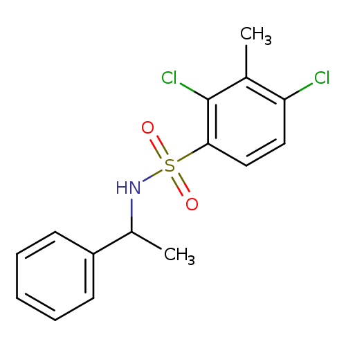 2,4-dichloro-3-methyl-N-(1-phenylethyl)benzene-1-sulfonamide