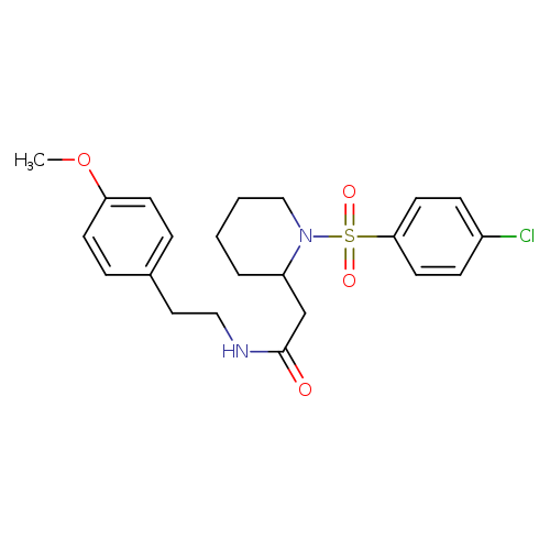 2-[1-(4-chlorobenzenesulfonyl)piperidin-2-yl]-N-[2-(4-methoxyphenyl)ethyl]acetamide