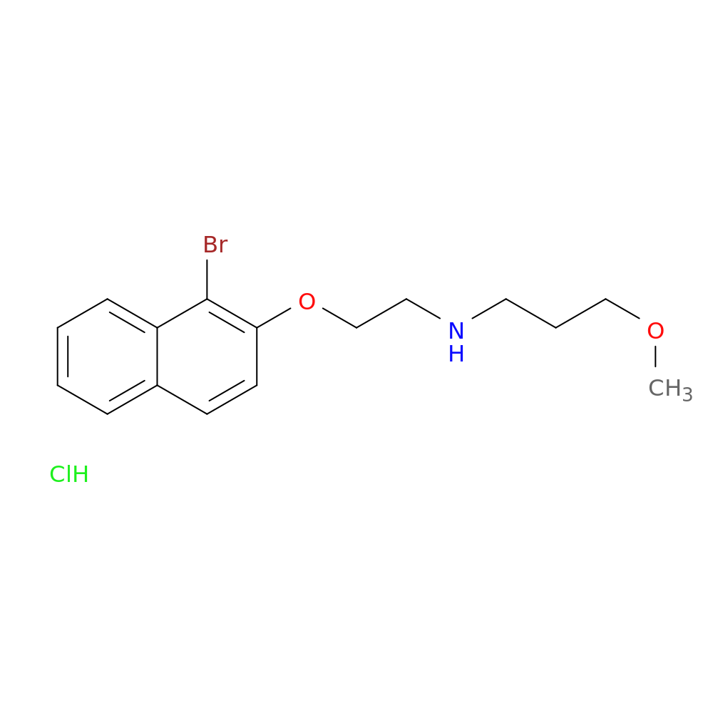 N-(2-[(1-Bromo-2-naphthyl)oxy]ethyl)-3-methoxy-1-propanamine hydrochloride