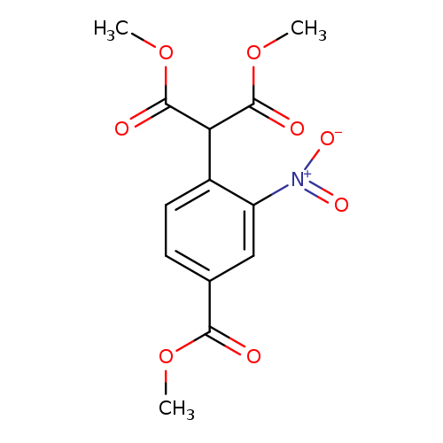 PROPANEDIOIC ACID, 2-[4-(METHOXYCARBONYL)-2-NITROPHENYL]-, 1,3-DIMETHYL ESTER
