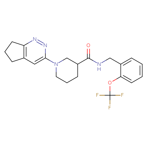 1-{5H,6H,7H-cyclopenta[c]pyridazin-3-yl}-N-{[2-(trifluoromethoxy)phenyl]methyl}piperidine-3-carboxamide