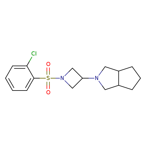 1-(2-chlorobenzenesulfonyl)-3-{octahydrocyclopenta[c]pyrrol-2-yl}azetidine
