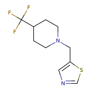 1-[(1,3-thiazol-5-yl)methyl]-4-(trifluoromethyl)piperidine