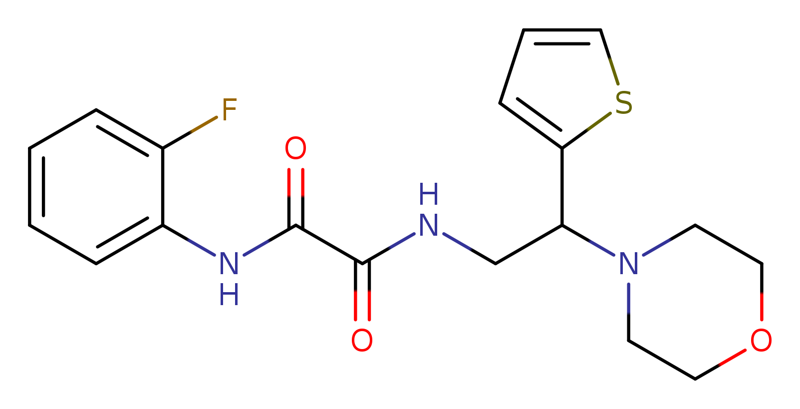 N'-(2-fluorophenyl)-N-[2-(morpholin-4-yl)-2-(thiophen-2-yl)ethyl]ethanediamide