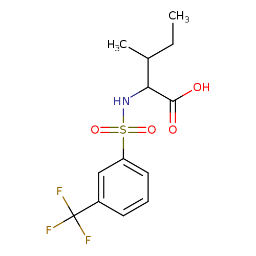 3-methyl-2-[3-(trifluoromethyl)benzenesulfonamido]pentanoic acid