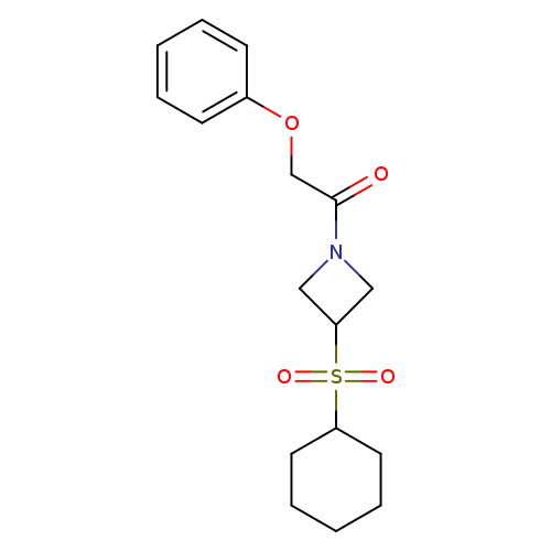 1-[3-(cyclohexanesulfonyl)azetidin-1-yl]-2-phenoxyethan-1-one