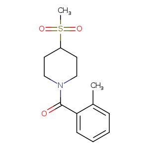 4-methanesulfonyl-1-(2-methylbenzoyl)piperidine