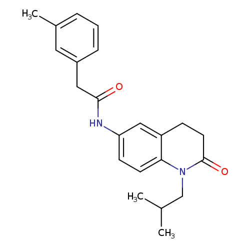 2-(3-methylphenyl)-N-[1-(2-methylpropyl)-2-oxo-1,2,3,4-tetrahydroquinolin-6-yl]acetamide