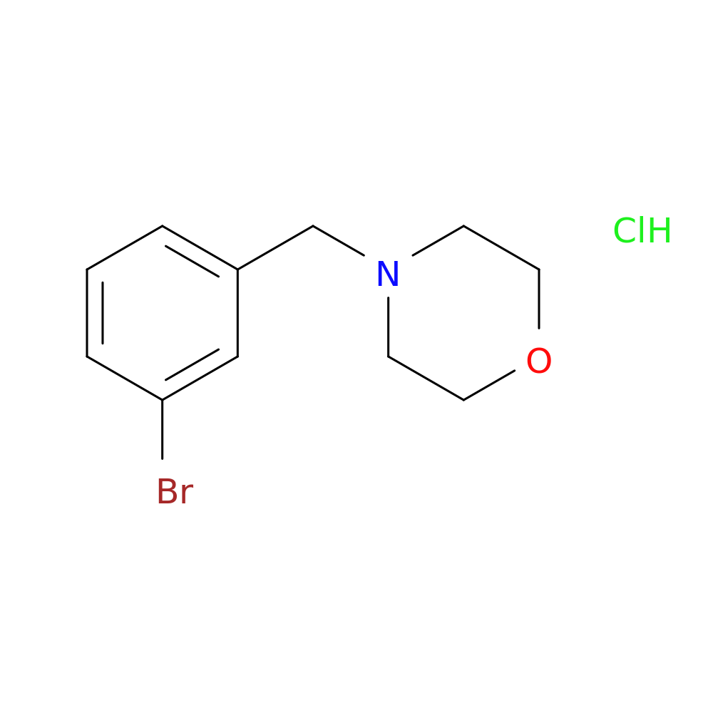 4-[(3-bromophenyl)methyl]morpholine hydrochloride