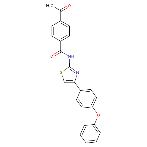 4-acetyl-N-[4-(4-phenoxyphenyl)-1,3-thiazol-2-yl]benzamide
