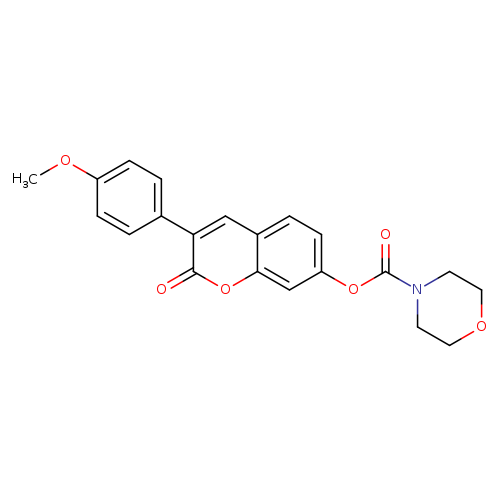 3-(4-methoxyphenyl)-2-oxo-2H-chromen-7-yl morpholine-4-carboxylate