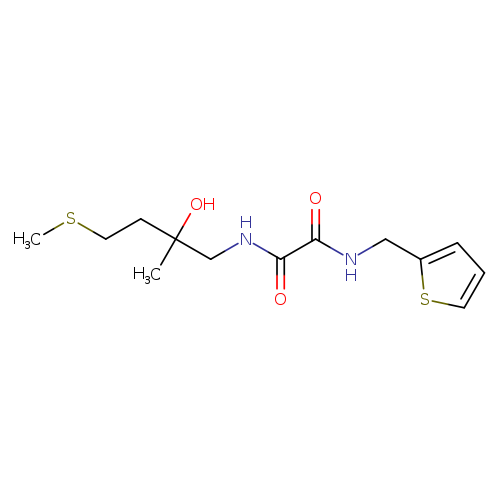 N-[2-hydroxy-2-methyl-4-(methylsulfanyl)butyl]-N'-[(thiophen-2-yl)methyl]ethanediamide