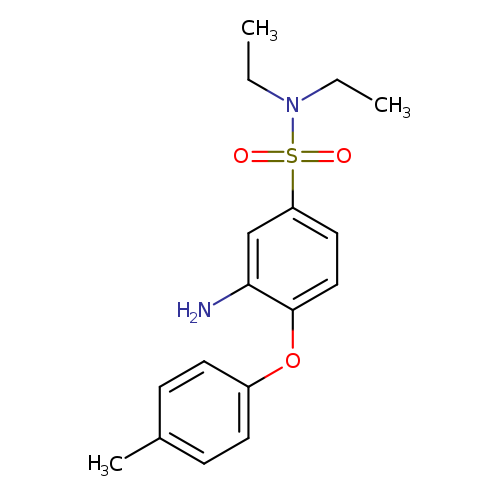3-amino-N,N-diethyl-4-(4-methylphenoxy)benzene-1-sulfonamide
