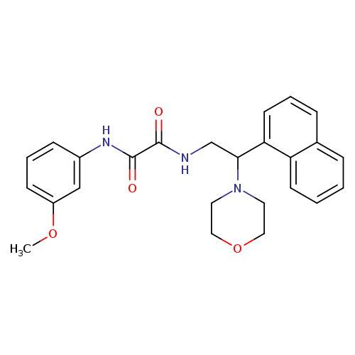 N'-(3-methoxyphenyl)-N-[2-(morpholin-4-yl)-2-(naphthalen-1-yl)ethyl]ethanediamide