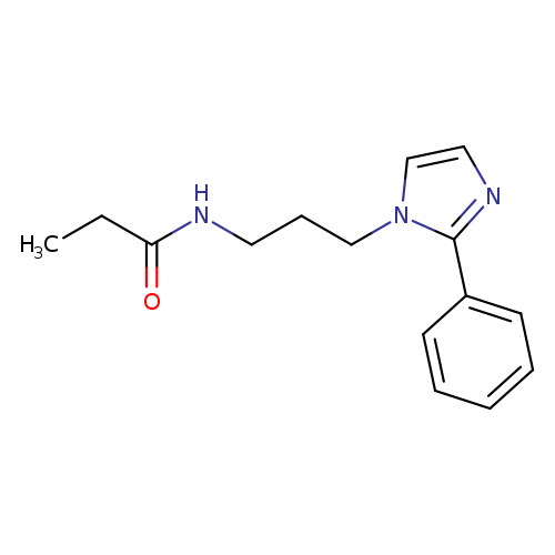 N-[3-(2-phenyl-1H-imidazol-1-yl)propyl]propanamide