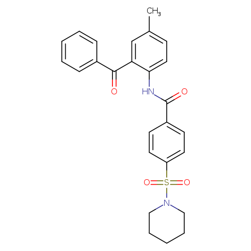 N-(2-benzoyl-4-methylphenyl)-4-(piperidine-1-sulfonyl)benzamide