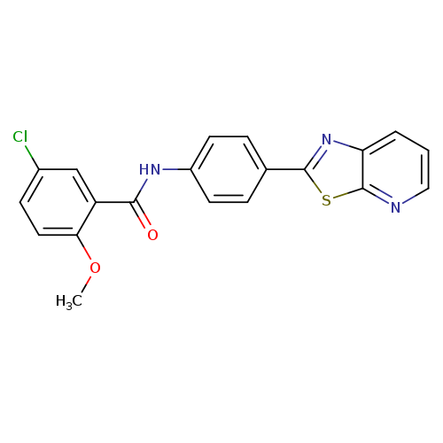 5-chloro-2-methoxy-N-(4-{[1,3]thiazolo[5,4-b]pyridin-2-yl}phenyl)benzamide