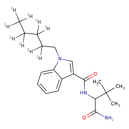 N-(1-amino-3,3-dimethyl-1-oxobutan-2-yl)-1-(pentyl-2,2',3,3',4,4',5,5,5-d9)-1H-indole-3-carboxamide