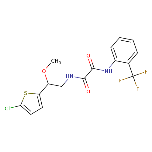 N-[2-(5-chlorothiophen-2-yl)-2-methoxyethyl]-N'-[2-(trifluoromethyl)phenyl]ethanediamide