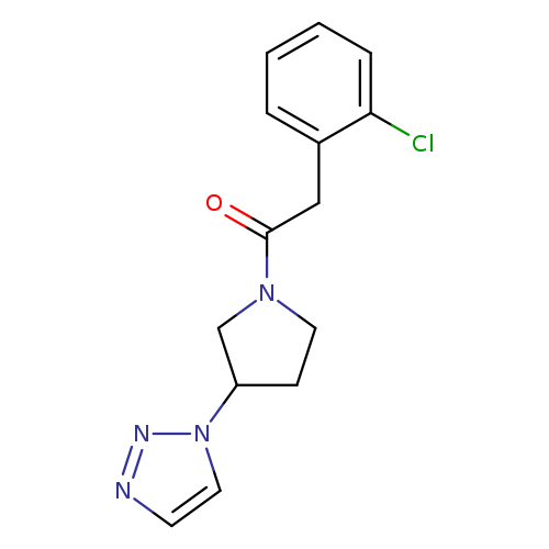 2-(2-chlorophenyl)-1-[3-(1H-1,2,3-triazol-1-yl)pyrrolidin-1-yl]ethan-1-one